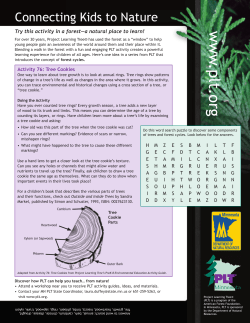 PLT- Connecting Kids to Nature Activity 76: Tree Cookies