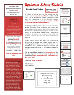 Newsletter - Rochester School Department