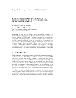 A SIMPLE MODEL FOR THE ORTHOGONAL COUPLED STRIP
