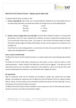 Better Eat Food Fat Guide and Counter