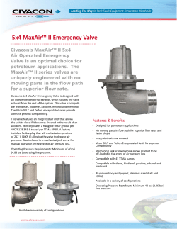 MAXAIR II Internal Valve Brochure