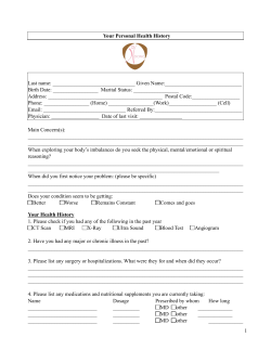 Oliver Intake Forms and Policy Acupuncture