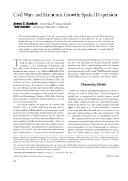 Civil Wars and Economic Growth - University of Colorado Boulder