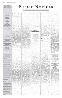 Public Notices - Daily Court Review