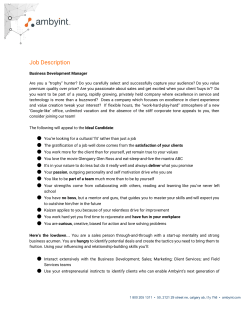 Business Development Manager