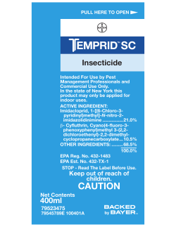 Temprid SC Label - Do It Yourself Pest Control