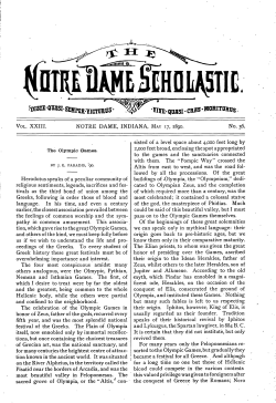 Notre Dame Scholastic, Vol. 23, No. 36 -