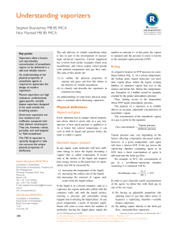 Understanding vaporizers - Oxford Academic