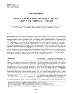 Reduction in Haze Formation Rate on Prebiotic