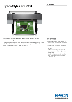 Epson Stylus Pro 9900 - Applied Imaging Group