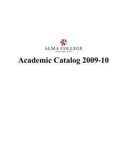 Academic Catalog 2009