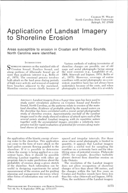 Application of Landsat Imagery to Shoreline Erosion