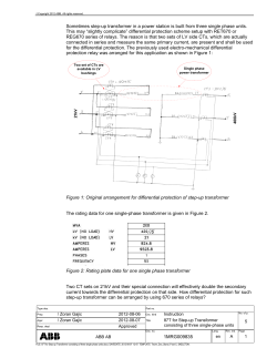 87T for step-up transformer consisting of three single