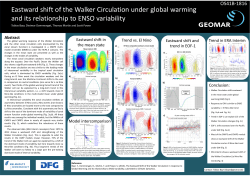 Eastward shift of the Walker Circulation under global