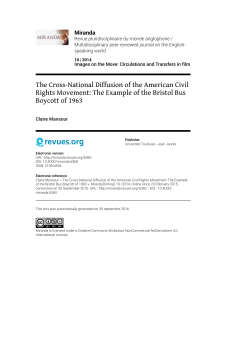 PDF format - Miranda - Revue pluridisciplinaire du monde anglophone