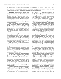Late Impacts and the Origins of the Atmospheres on Venus, Earth