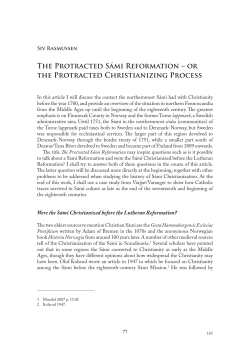 The Protracted S&aacute;mi Reformation &ndash; or the Protracted