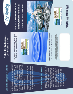 car washing brochure