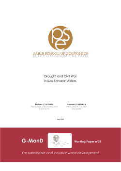 Drought and Civil War in Sub-Saharan Africa