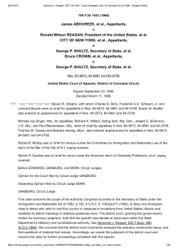 James ABOUREZK, et al., Appellants, v. Ronald Wilson REAGAN