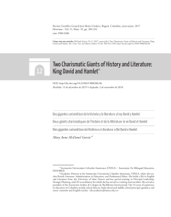 King David and Hamlet - Revista Cient&iacute;fica General Jos&eacute; Mar&iacute;a