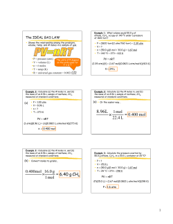 Ideal Gas Law