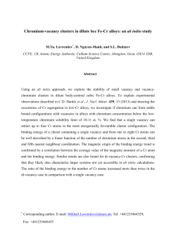 Chromium-vacancy clusters in dilute bcc Fe