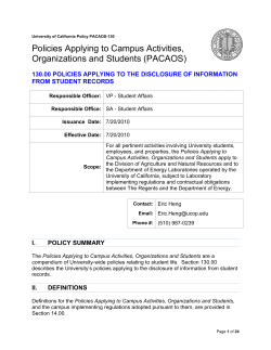 PACAOS-130: Disclosure of Information from