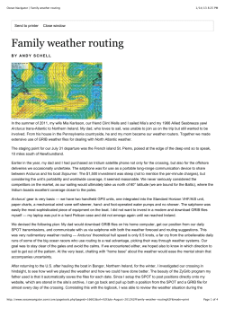 Ocean Navigator | Family weather routing