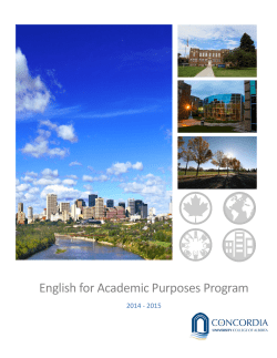 English for Academic Purposes Program