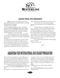 OVAS News September 2012 - Otter Valley Aquarium Society