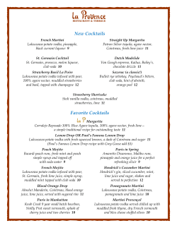 Specialty Cocktail