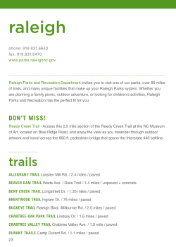 Trails and Greenways Pocket Guide_Raleigh