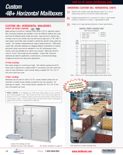 Custom 4B+ Horizontal Mailboxes