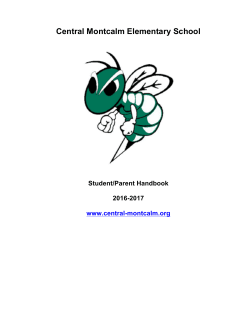 Student Handbook - Central Montcalm Public Schools