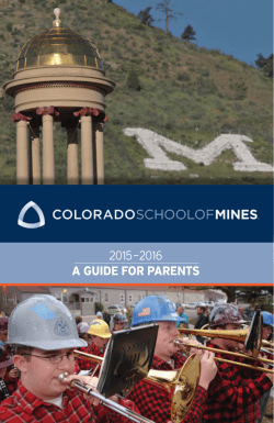 Colorado School of Mines 2015-2016 Guide for