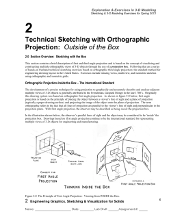 Technical Sketching with Orthographic Projection: Outside of the Box