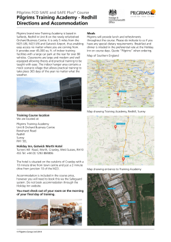 Pilgrims Training Academy - Redhill Directions and