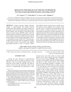 DIGESTIVE PHYSIOLOGY OF THE PIG SYMPOSIUM: Secretion of