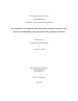 MEASUREMENT AND MODELING THE COEFFICIENT OF