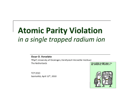 Atomic parity violation