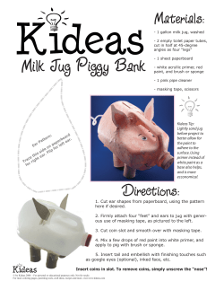 Milk Jug Piggy Bank