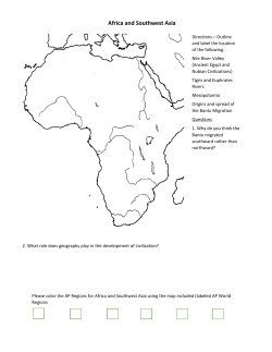 World Region/Civilization Maps