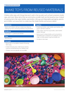 Make toys from reused materials