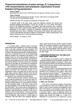 Numerical Simulations of Piano Strings. II. Comparisons with