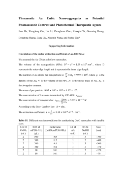 Theranostic Au Cubic Nano-aggregates as Potential Photoacoustic