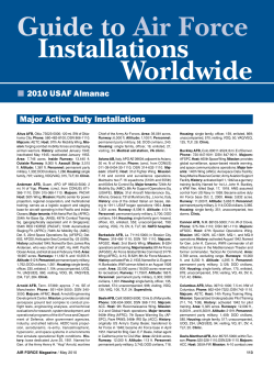 Guide to Air Force Installations Worldwide