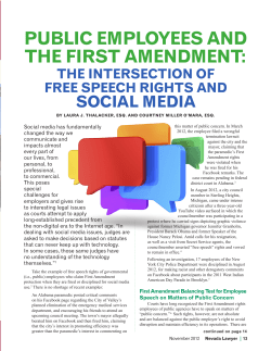 public employees and the first amendment