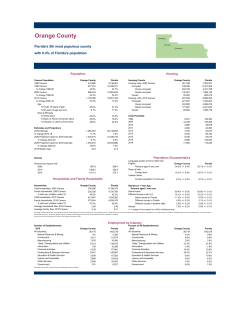 Orange County - Economic and Demographic Research