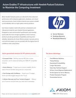 Axiom Enables IT Infrastructures with Hewlett